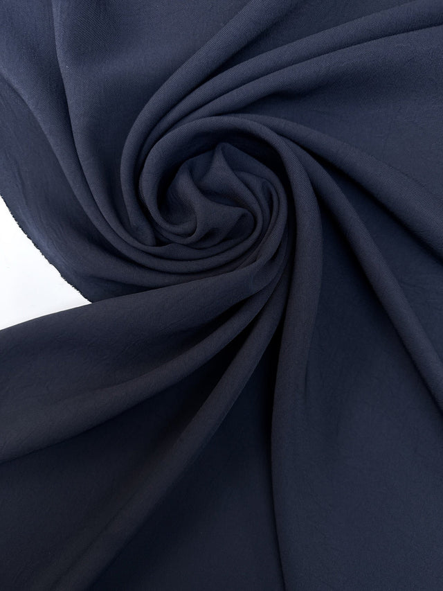 Polyamide Elastane Crinkled Blue Fabric