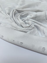 Polyamide Elastane Knitted Abstract White