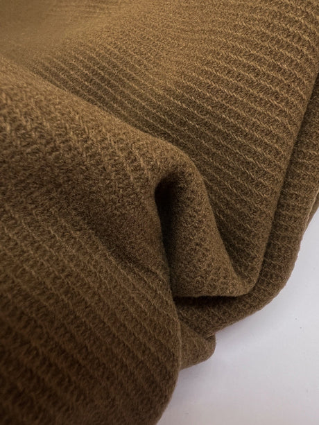 Wool Blend Tweed Brown Beige