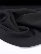 Black Wool Woven Suit Fabric