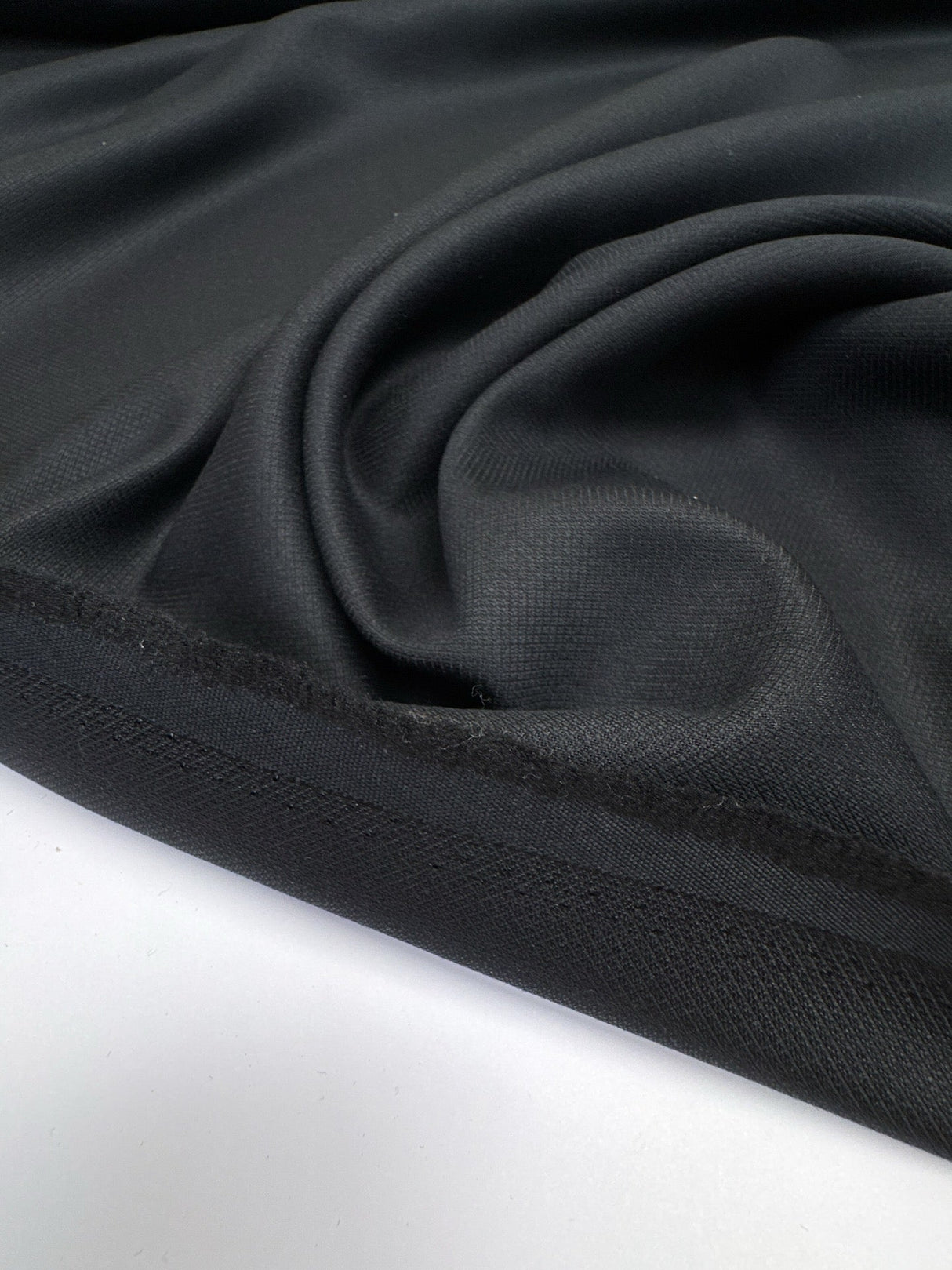 Jacquard Blend Suiting Fabric Black