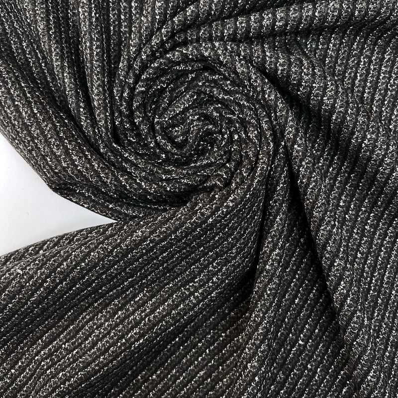 Wool Blend Striped Fabric