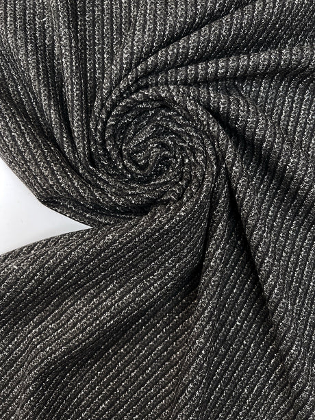 Wool Blend Striped Fabric