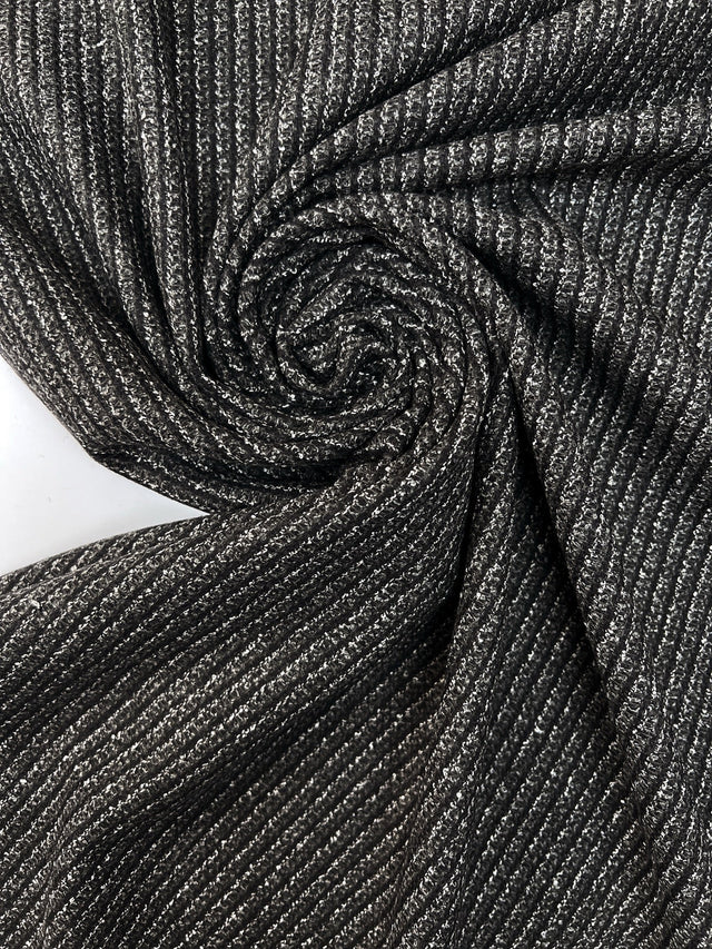 Wool Blend Striped Fabric