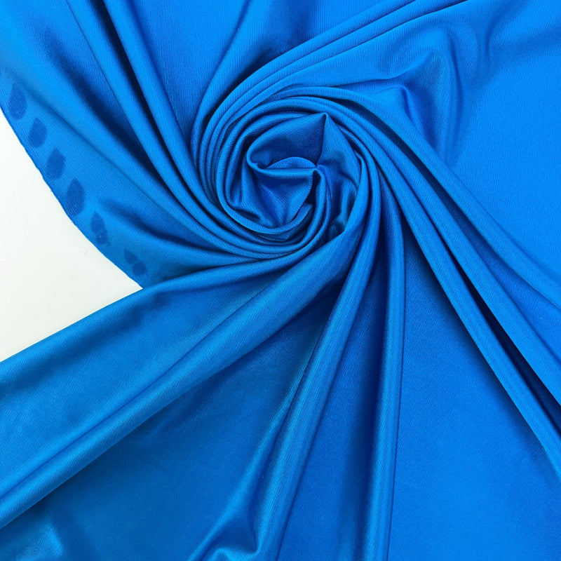 Viscose Knitted Moiré Blue