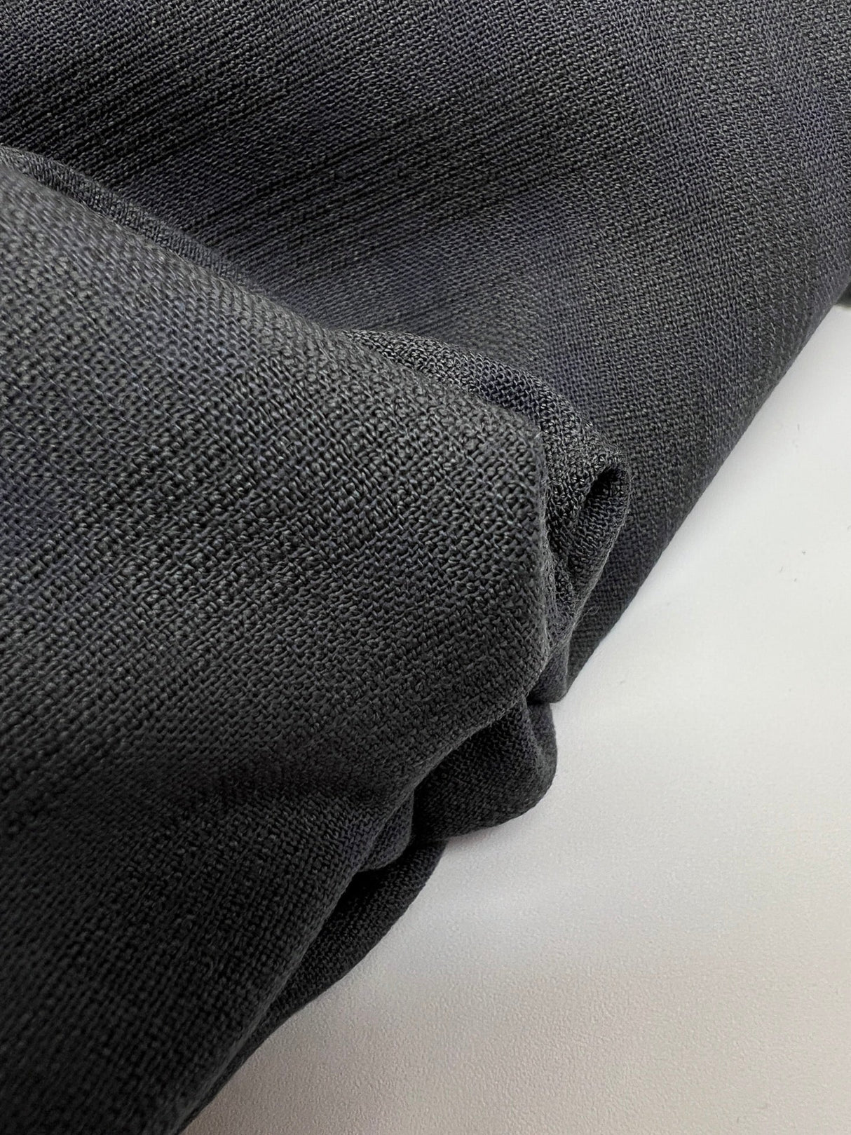 Wool Crepe Gray Blue Fabric