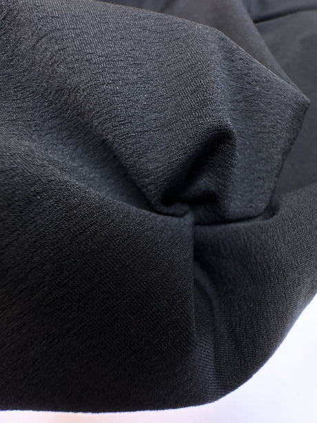 Black Polyamide Elastane Knitted Fabric