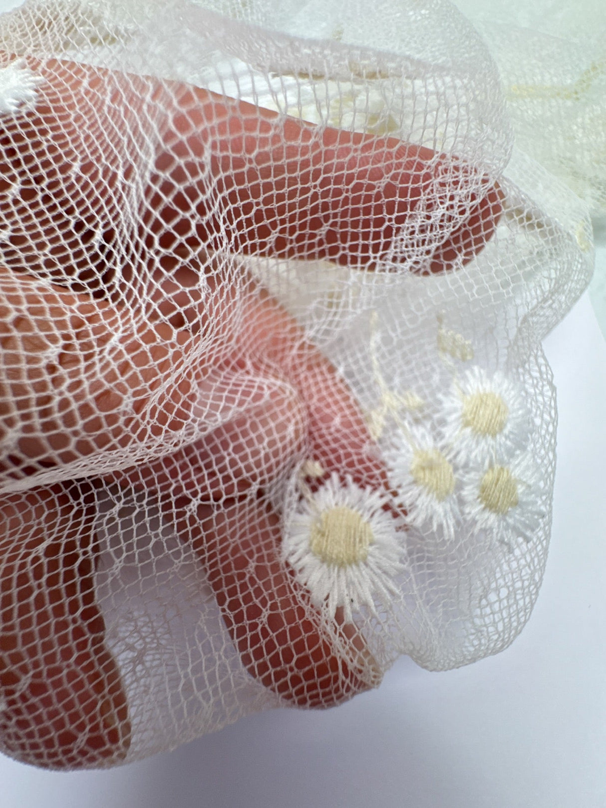 Embroidered Polyamid Mesh
