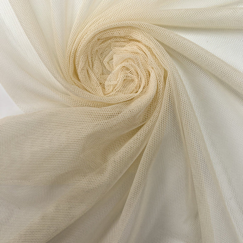 Cotton Stretch Mesh Beige