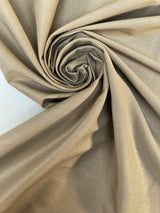 Cotton Elastane Woven Glitter Beige