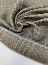 Cotton Viscose Houndstooth Twill Fabric