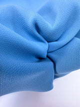 Blue Polyester Crepe
