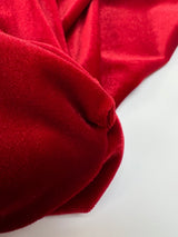 Red Velour Knitted Fabric