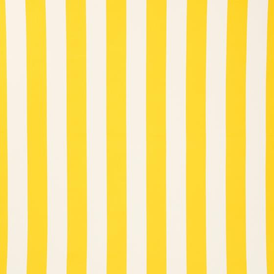 Yellow White Stripe 1″ inch Satin Fabric