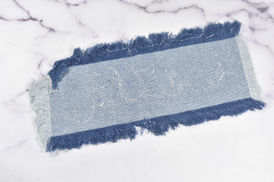 Embroidered Applique Denim DESTROY 9 x 4.5