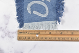 Embroidered Applique Denim DESTROY 9 x 4.5