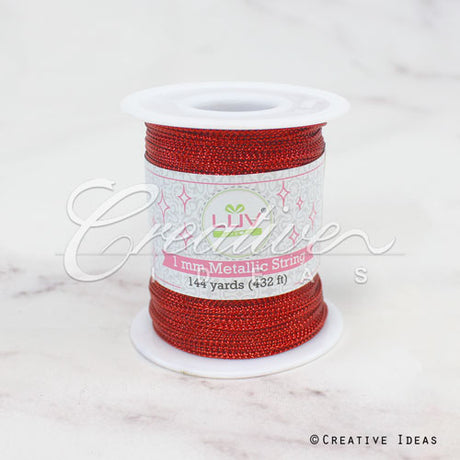 1Mm Color Metallic Gift Tag - 144 Yards (Red)