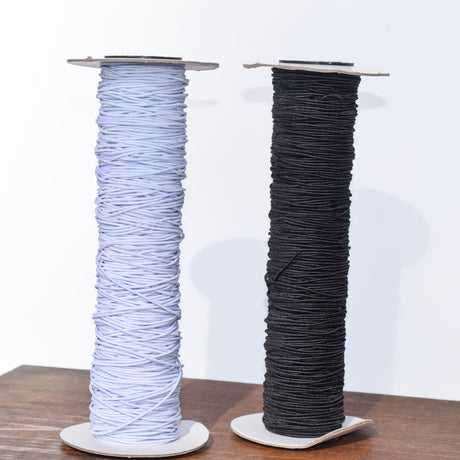 Elastic Cord 1mm White or Black