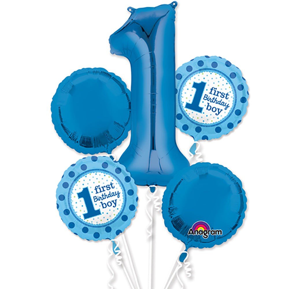First Birthday Boy Balloon Bouquet