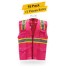 Multi pocket Safety Vest  10 Pack 100% polyester