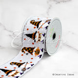 2 1/2" Wired Gnome Halloween Costume Ribbon-10 Yds (White)