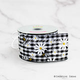 2 1/2" Wired Honey Bee Ribbon-10 Yds (Black)