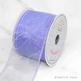 2 1/2" Wired Organza Ribbon - 10 Yards (Iris)