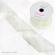 2 1/2" Wired Organza Ribbon - 10 Yards (Ivory)