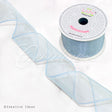 2 1/2" Wired Organza Ribbon - 10 Yards (Light Blue)