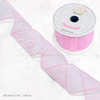 2 1/2" Wired Organza Ribbon - 10 Yards (Light Pink)