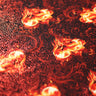 Burning Desire Nylon Spandex Fabric - Pink/Black, Orange/Black, Fire Flame Print, 58/60" Width (1 Yard)