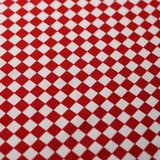 Motion Prints Mini Check Polyester Spandex Fabric - Red/White Mini Check Plaid, 58/60" Width (1 Yard)
