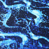 Heavy Metal Nylon Spandex Fabric - Pink/Orange/Blue Wet Print, 58/60" Width (1 Yard)