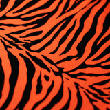 Classic Zebra Nylon Spandex Fabric - Black Zebra Animal Print, 58/60" Width (1 Yard)
