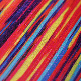 Sweet Stripes Polyester Spandex Fabric - Multicolor Stripes, 58/60" Width, 200 GSM, Four-Way Stretch (1 Yard)