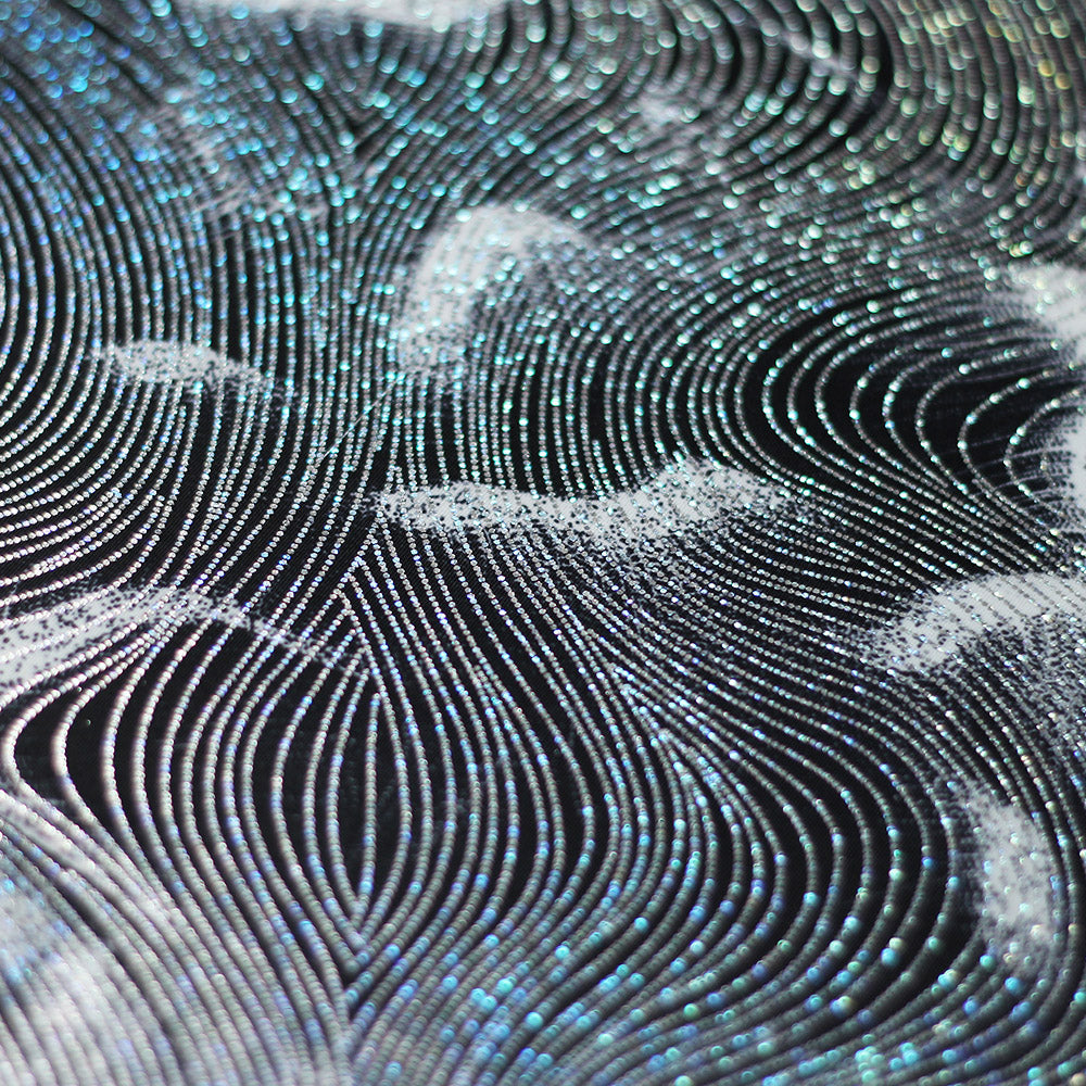 Fur DZN Polyester Spandex Fabric - Abstract Print, Black And White Or Multicolor, 58/60" Width (1 Yard)