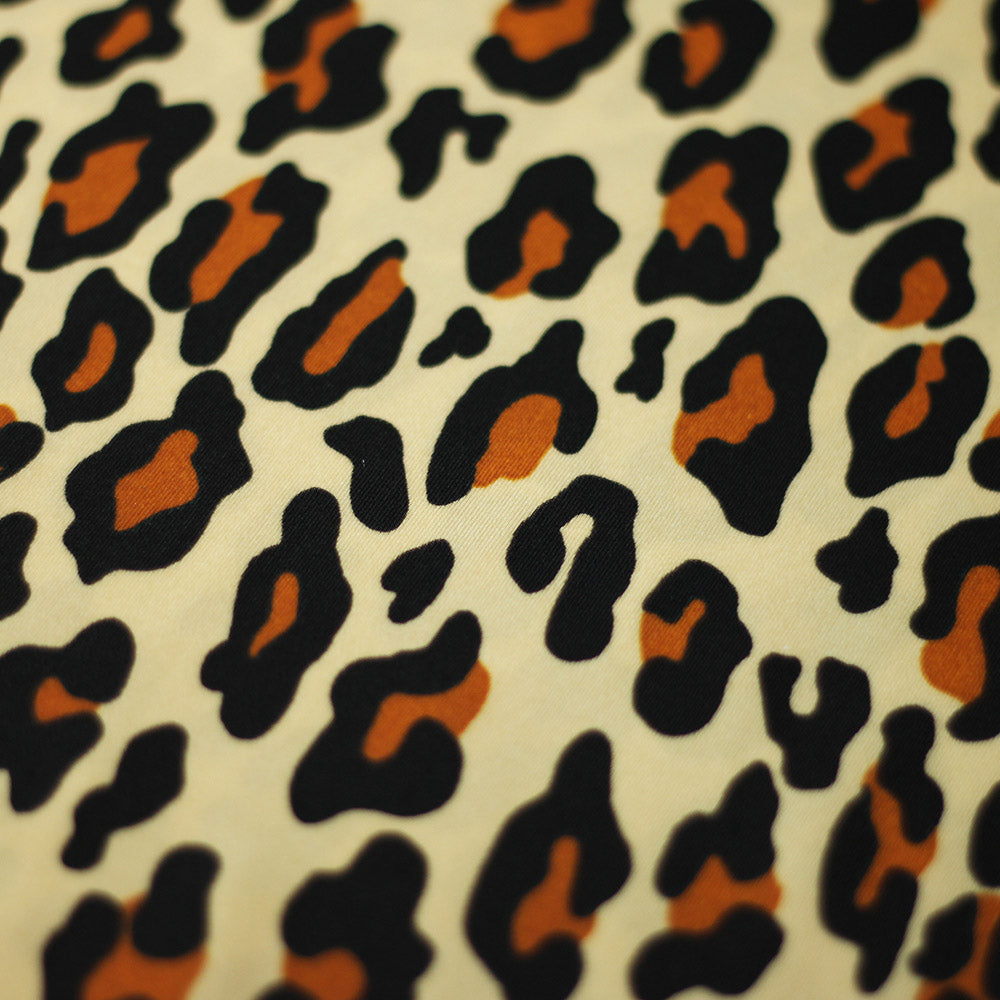 Bedrock Polyester Spandex Fabric - Multi Leopard Print, 58/60" Width (1 Yard)