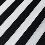 Classic Tricot Stripes Polyester Spandex Fabric - Wide Stripe Print, Black/White, Navy/White, Red/White, Turquoise/White, 58/60" Width (1 Yard)