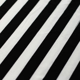 Jitterbug Poly Spandex Fabric - Black And White Or Red And White, Dots And Stripes Pattern, 58-60" Width (1 Yard)