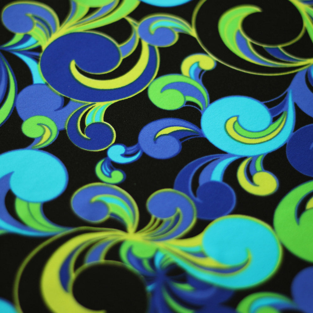 Pucci Fantasy Nylon Spandex Fabric - Multicolor Pucci Print, 58-60 Inch Width (1 Yard)