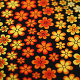 Floral Trance Nylon Spandex Fabric - Multi-Color Floral Print, 58-60" Width (1 Yard)