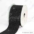 2" Glitter Mini Honeycomb Sequins Ribbon-10 Yds (Black)