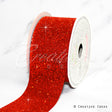 2" Glitter Mini Honeycomb Sequins Ribbon-10 Yds (Red)