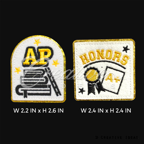 2 Pcs Ap & Honors Patches-Set (Multi-Color)