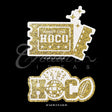 2 Pcs Disco Hoco & Ticket Decal-Set (Gold)