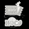 2 Pcs Disco Hoco & Ticket Decal-Set (Silver)