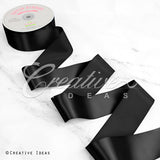 2" Single Face Satin Ribbon - 50 Yards (Black)