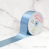 2" Single Face Satin Ribbon - 50 Yards (Blue Mist)