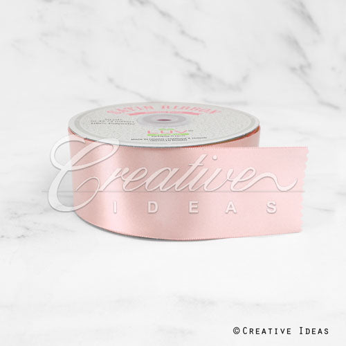 2" Single Face Satin Ribbon - 50 Yards (Blush)