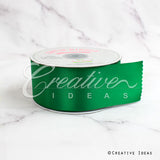 2" Single Face Satin Ribbon - 50 Yards (Emerald Green)